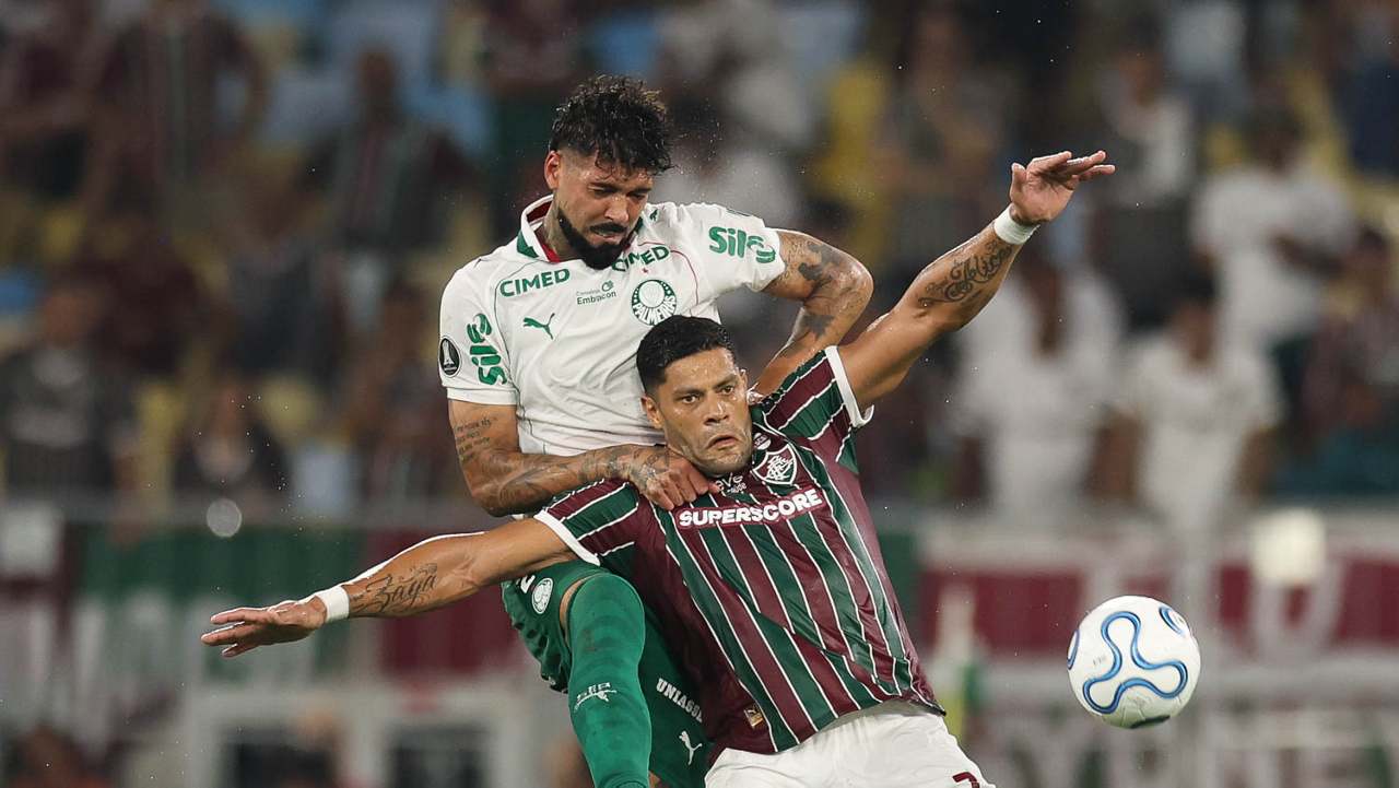 No jogo da ida, no Maracan&atilde;, deu Palmeiras por 2 a 1