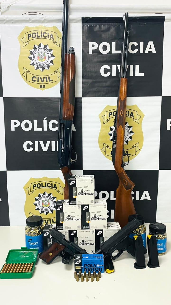Suspeitos de venda ilegal de armas são presos em Santo Antônio da Patrulha