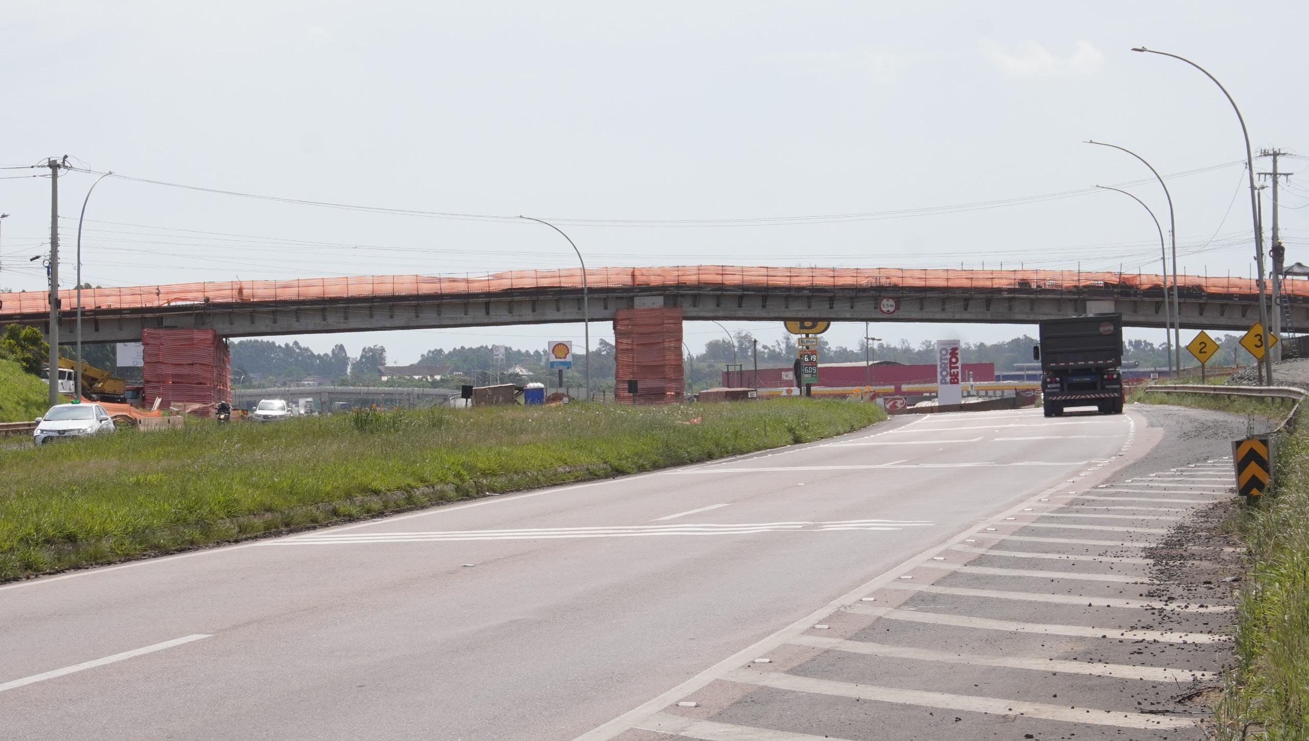 Obra do novo viaduto da BR 386 ultrapassa 70% do projeto de execução em Nova Santa Rita
