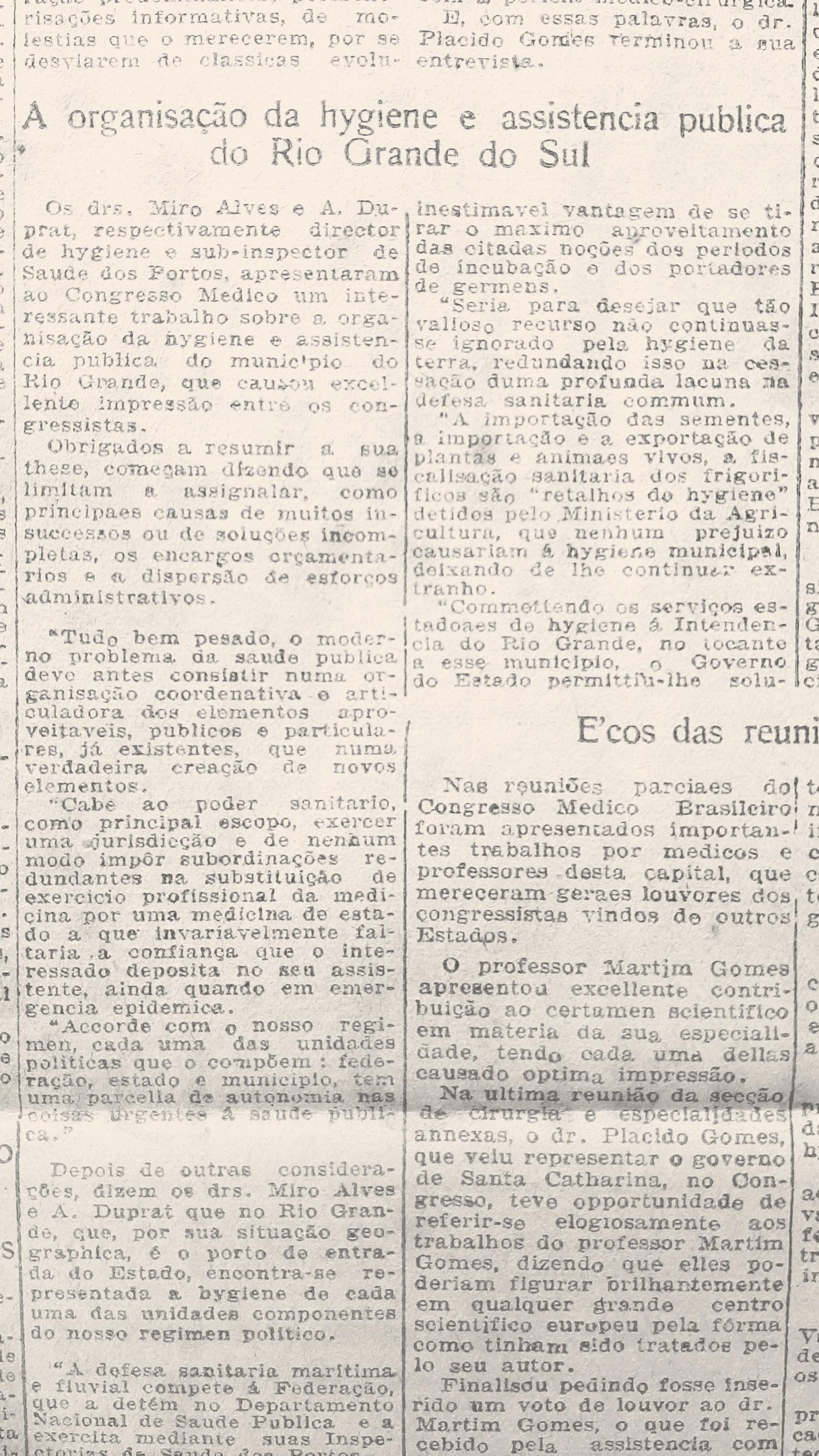 Os palestrantes utilizaram o caso do munic&iacute;pio de Rio Grande para discutir pol&iacute;ticas de sa&uacute;de