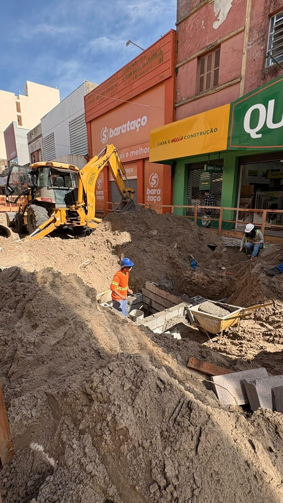 Reforma de Calçadão, em Rio Grande, será suspensa durante o mês de dezembro