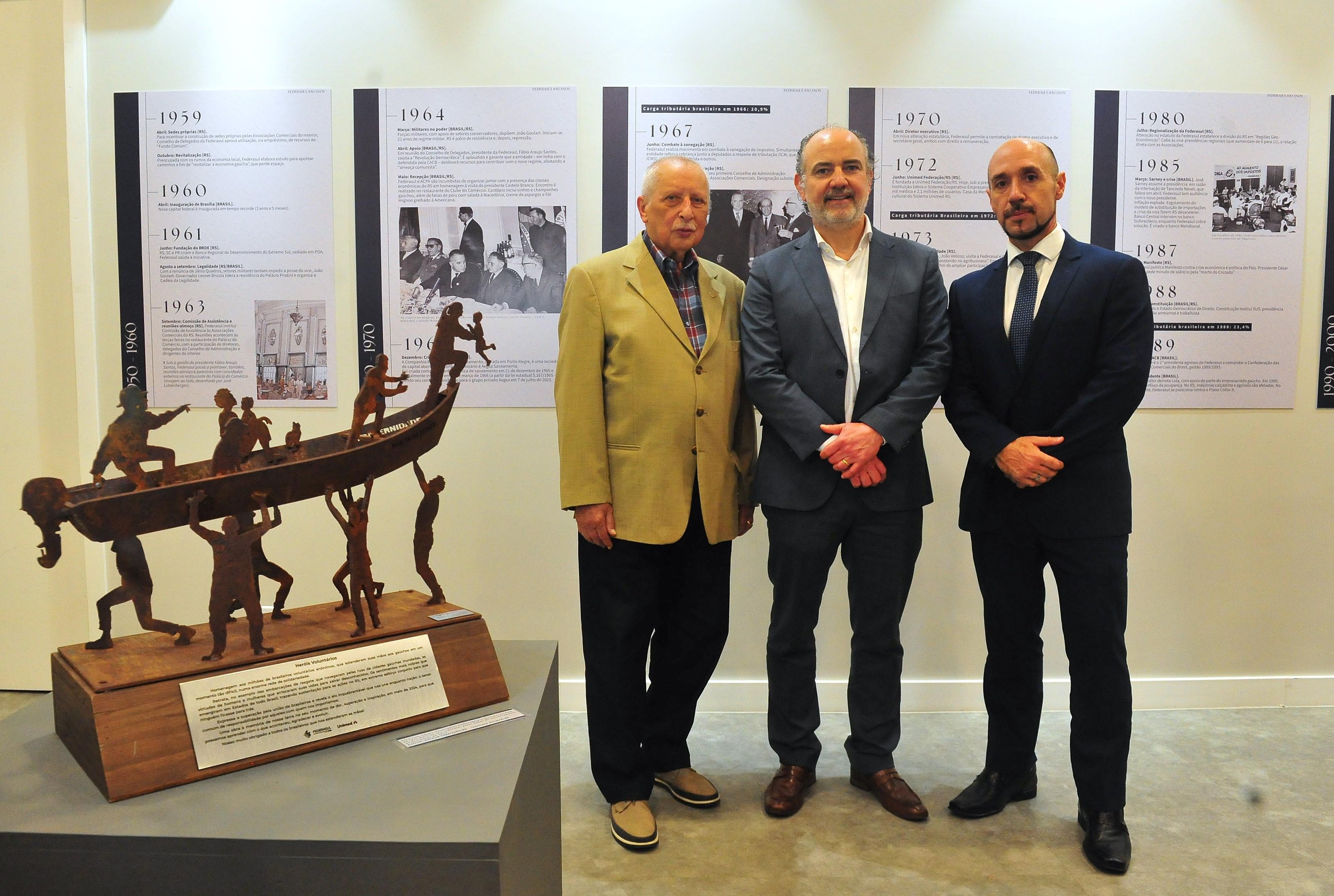 Federasul inaugura mostra do centenário na Casa da Memória da Unimed Federação RS