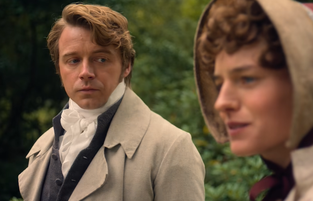 Jack Lowden e Emma Corrin interpretam&nbsp;Sr. Darcy e Elizabeth Bennet, o ic&ocirc;nico casal de rivais
