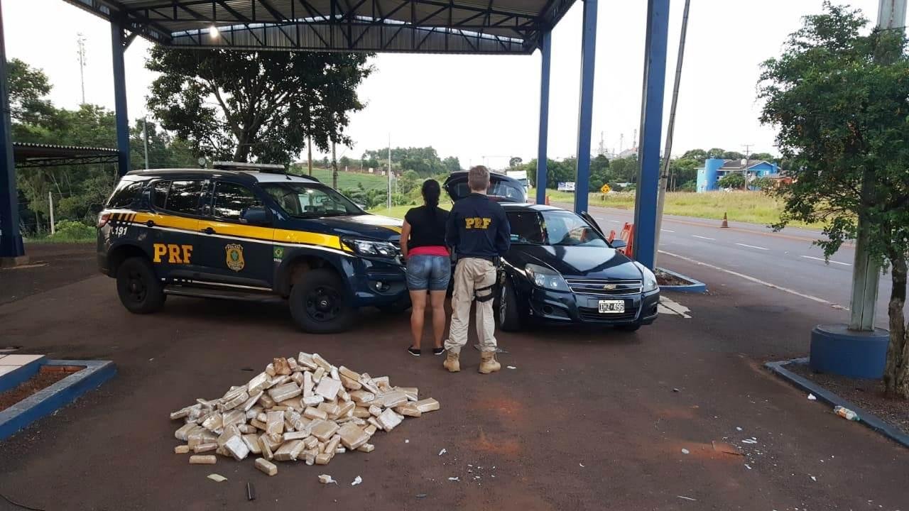 Argentina foi presa ap&oacute;s ser flagrada com 100 kg de maconha em Seberi
