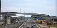 Bloqueio para a colocação de vigas da nova ponte do Guaíba terminou antes do previsto