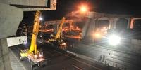 Novo bloqueio na freeway para obras da nova ponte do Guaíba ocorre na sexta-feira