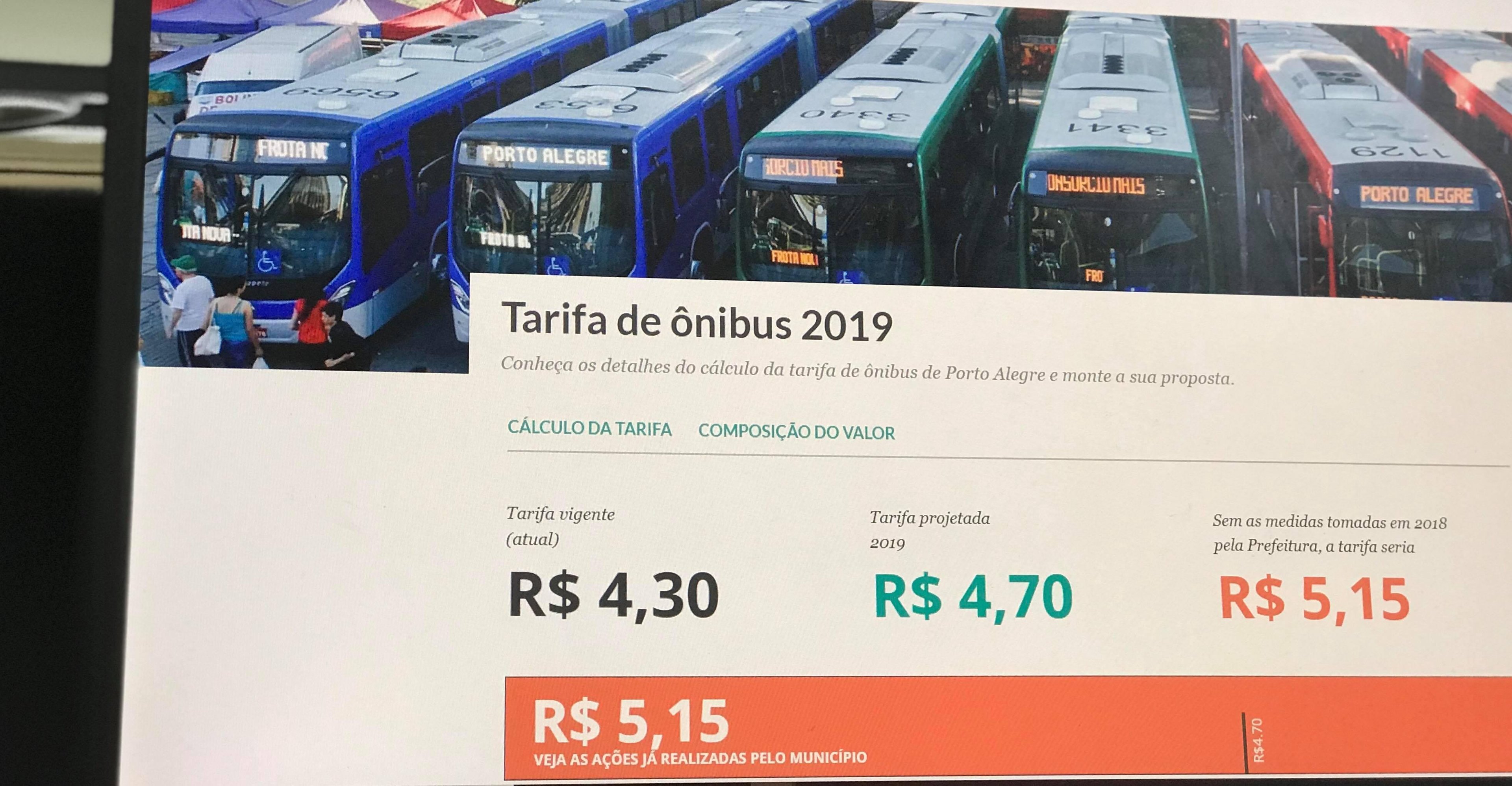 Aplicativo possibilita que o cidad&atilde;o escolha as medidas que considera mais relevantes e conhe&ccedil;a o valor da passagem