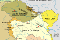 Mapa da Caxemira