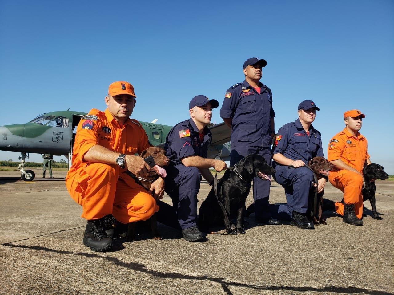 Foi solicitado&nbsp;ao Corpo de Bombeiros Militar do Rio Grande do Sul, o envio dos c&atilde;es farejadores
