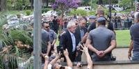 Ex-presidente está preso na sede da PF em Curitiba