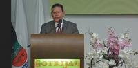 Vice-presidente Hamilton Mourão discursou na abertura da Expodireto em Não-Me-Toque