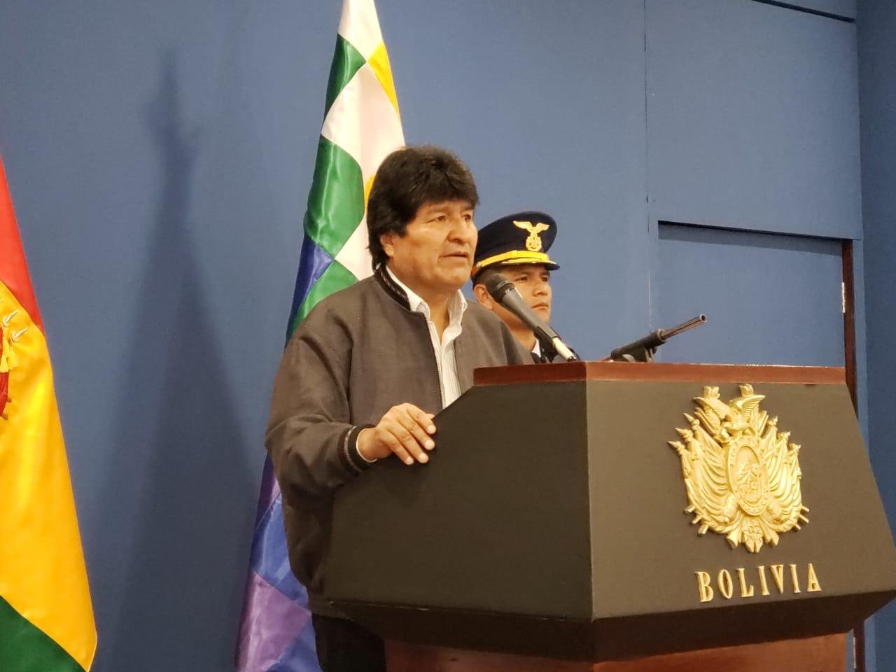Morales enviou condol&ecirc;ncias aos brasileiros