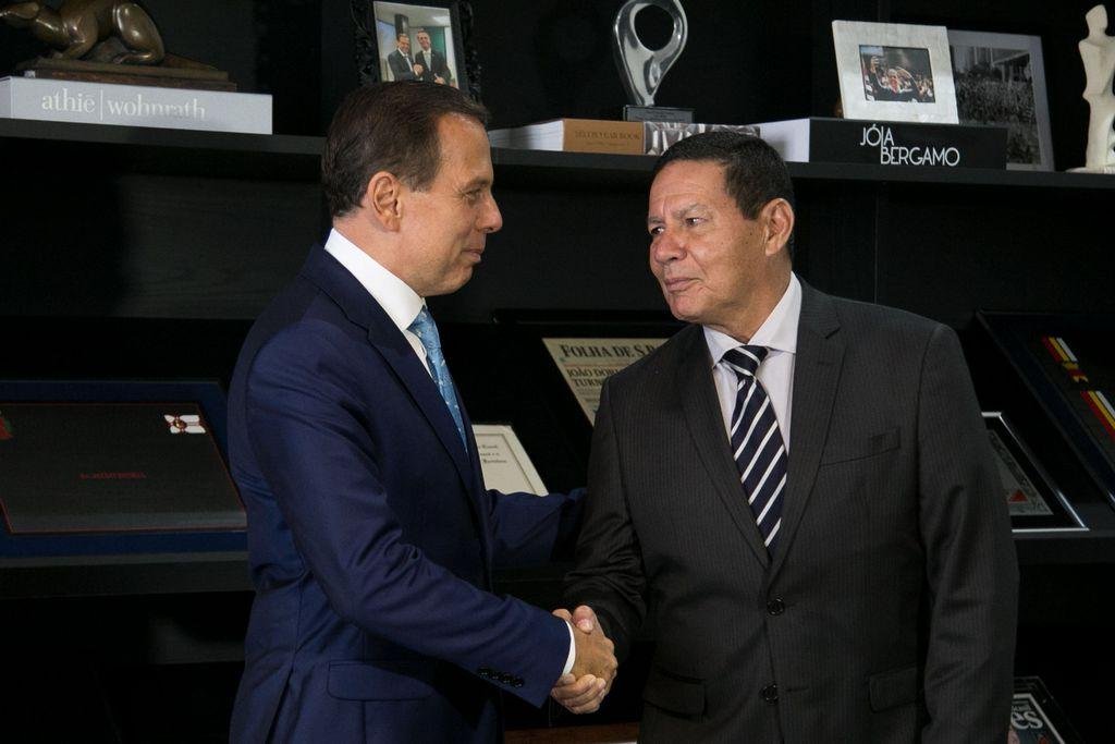 Vice-presidente se reuniu com o governador de S&atilde;o Paulo, Jo&atilde;o Doria