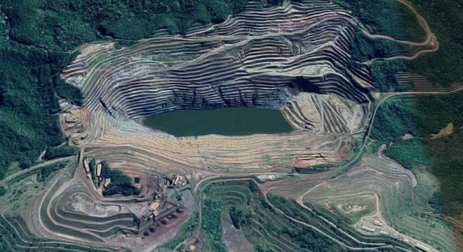 Barragem Sul Superior fica na mina Gongo Soco, em Bar&atilde;o de Cocais