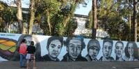 Grafite de vítimas foi feito na escola Professor Raul Brasil