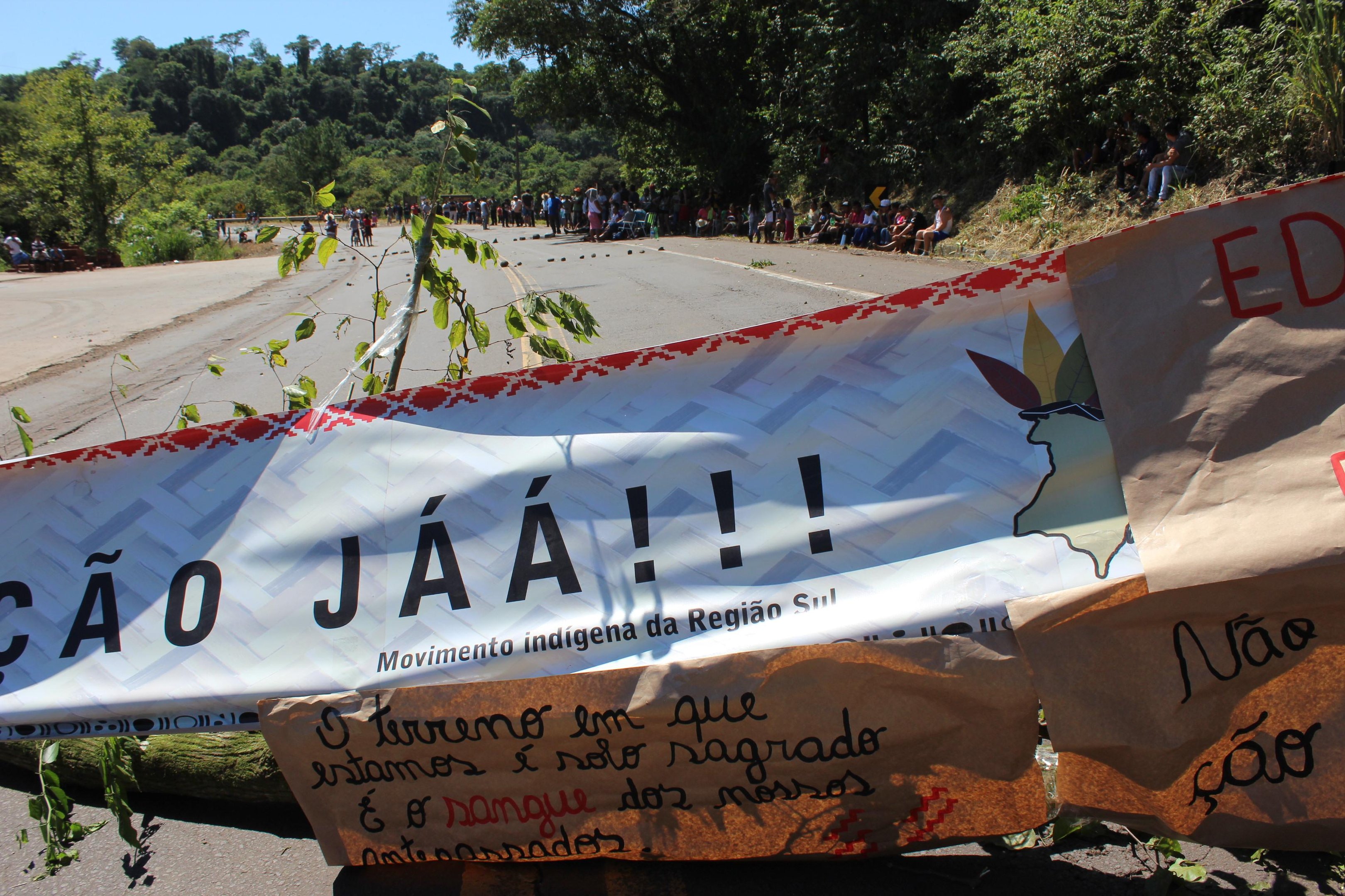 Os &iacute;ndios j&aacute; haviam feito protesto na ter&ccedil;a-feira