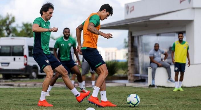 Pedro retornou aos treinamentos ap&oacute;s sete meses longe dos gramados
