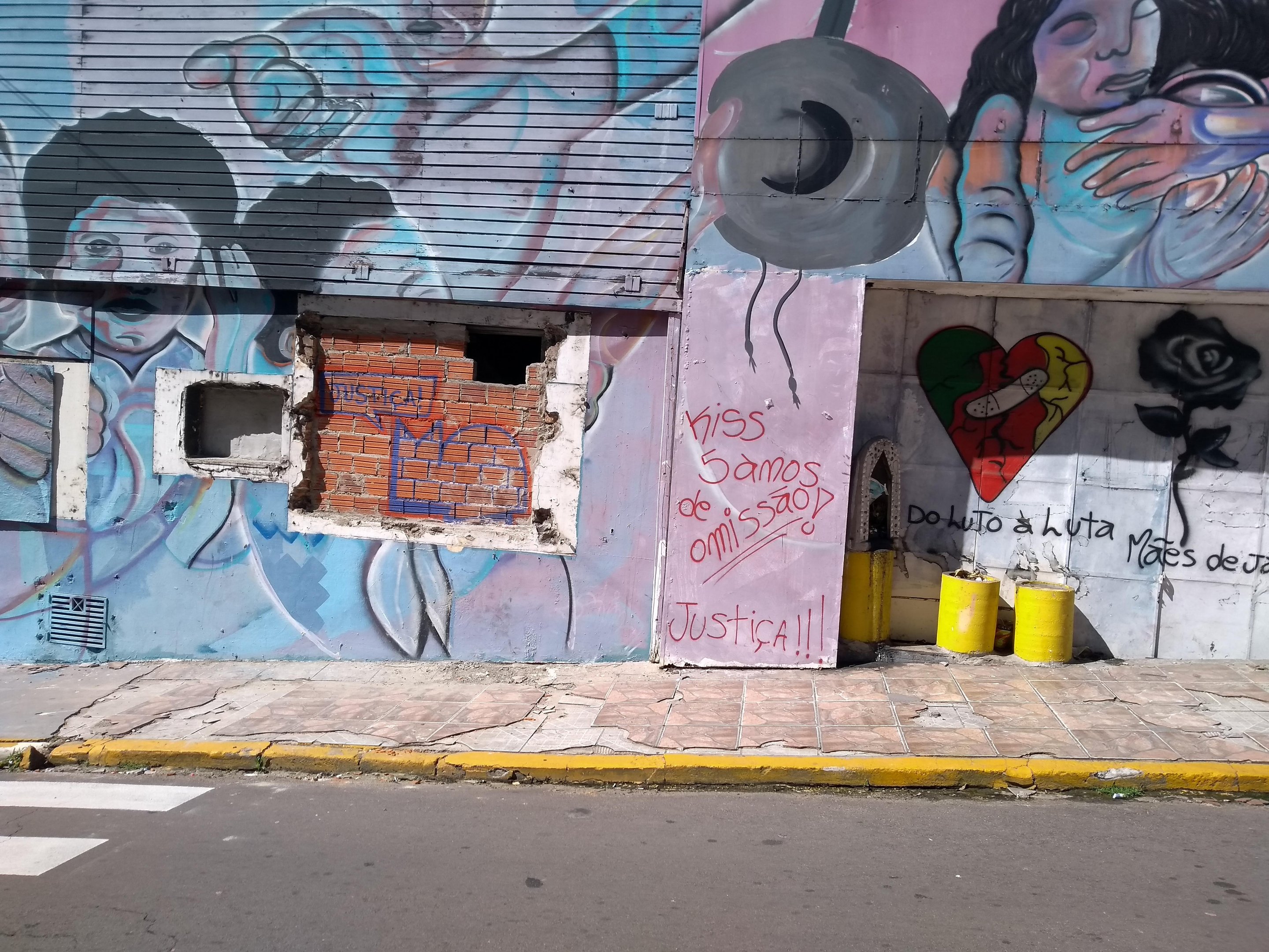As aberturas ser&atilde;o fechadas com concreto