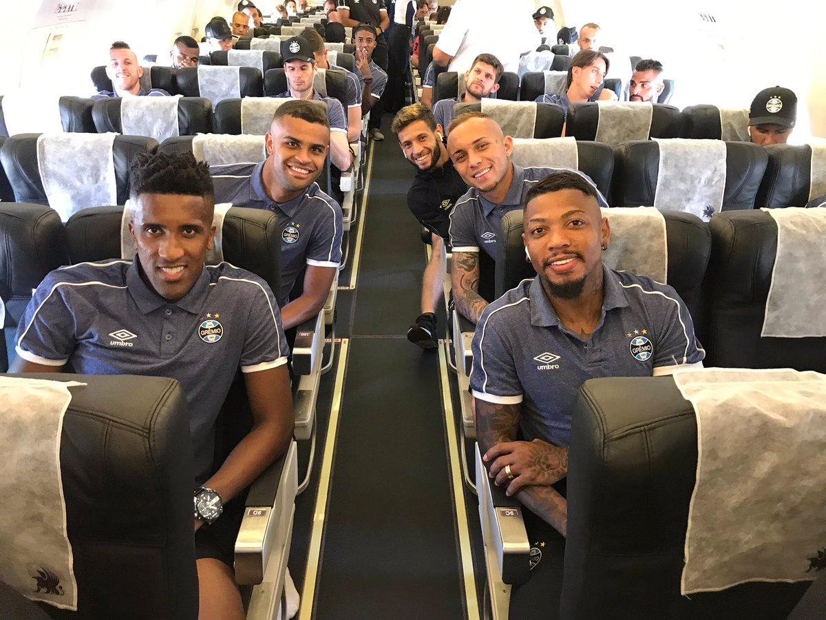 Delega&ccedil;&atilde;o do Gr&ecirc;mio viaja para o Chile sem Felipe Vizeu
