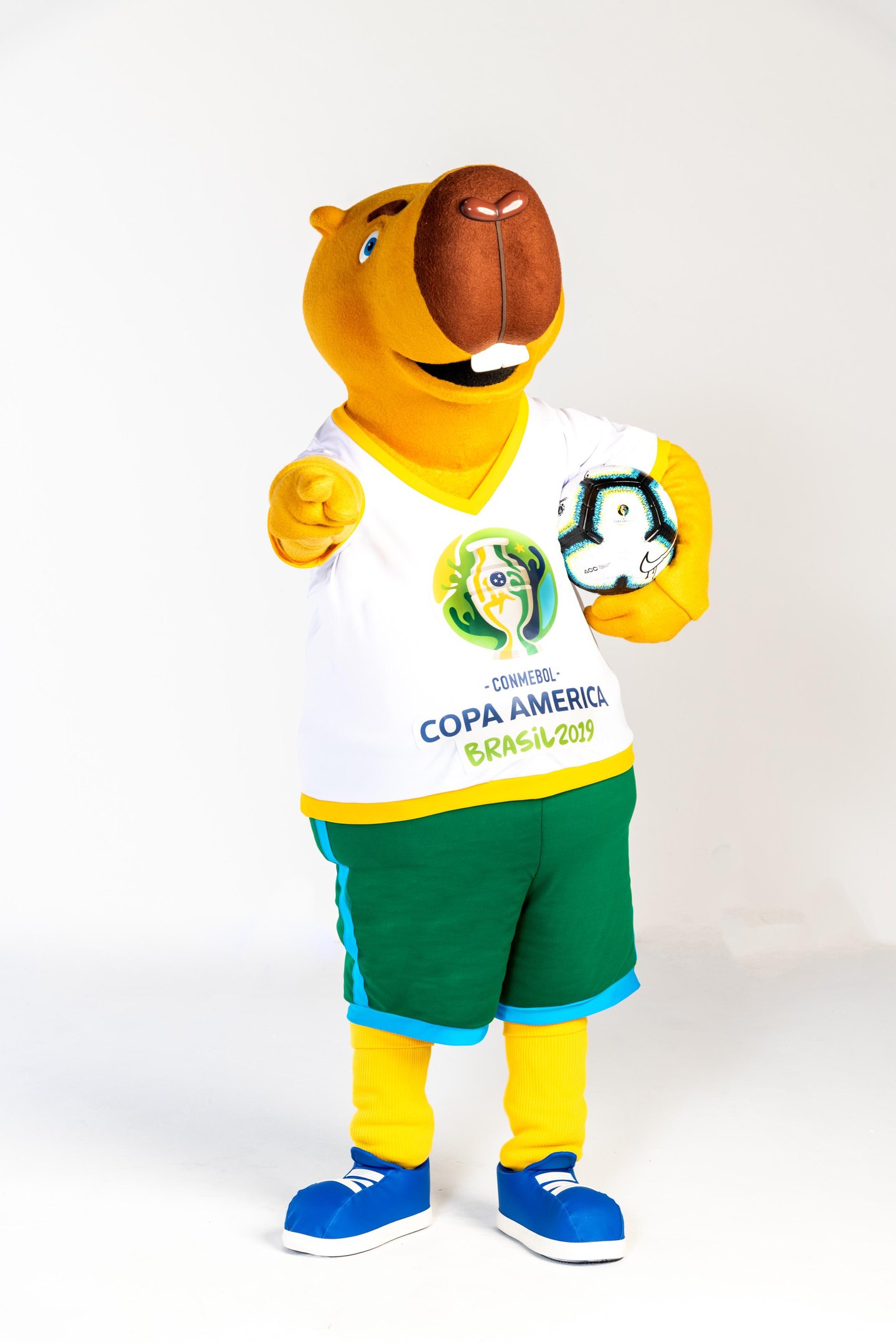 Mascote da Copa Am&eacute;rica ser&aacute; uma capivara e a Conmebol faz uma enquete para eleger nome