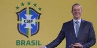 Rogério Caboclo apresentou novo logo da CBF nesta terça
