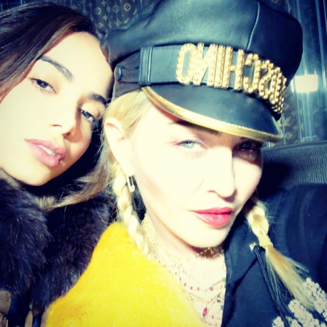 Anitta e Madonna postaram foto juntas em dezembro do ano passado