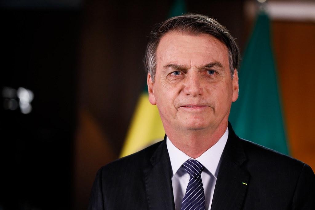 Bolsonaro fez um r&aacute;pido pronunciamento nesta quarta-feira