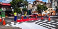 Sinalização horizontal do cruzamento entre as ruas José do Patrocínio e Joaquim Nabuco foi alterado