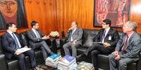 Governador Eduardo Leite e procurador-geral Eduardo Cunha da Costa se reuniram com ministro Gilmar Mendes na terça-feira, 8