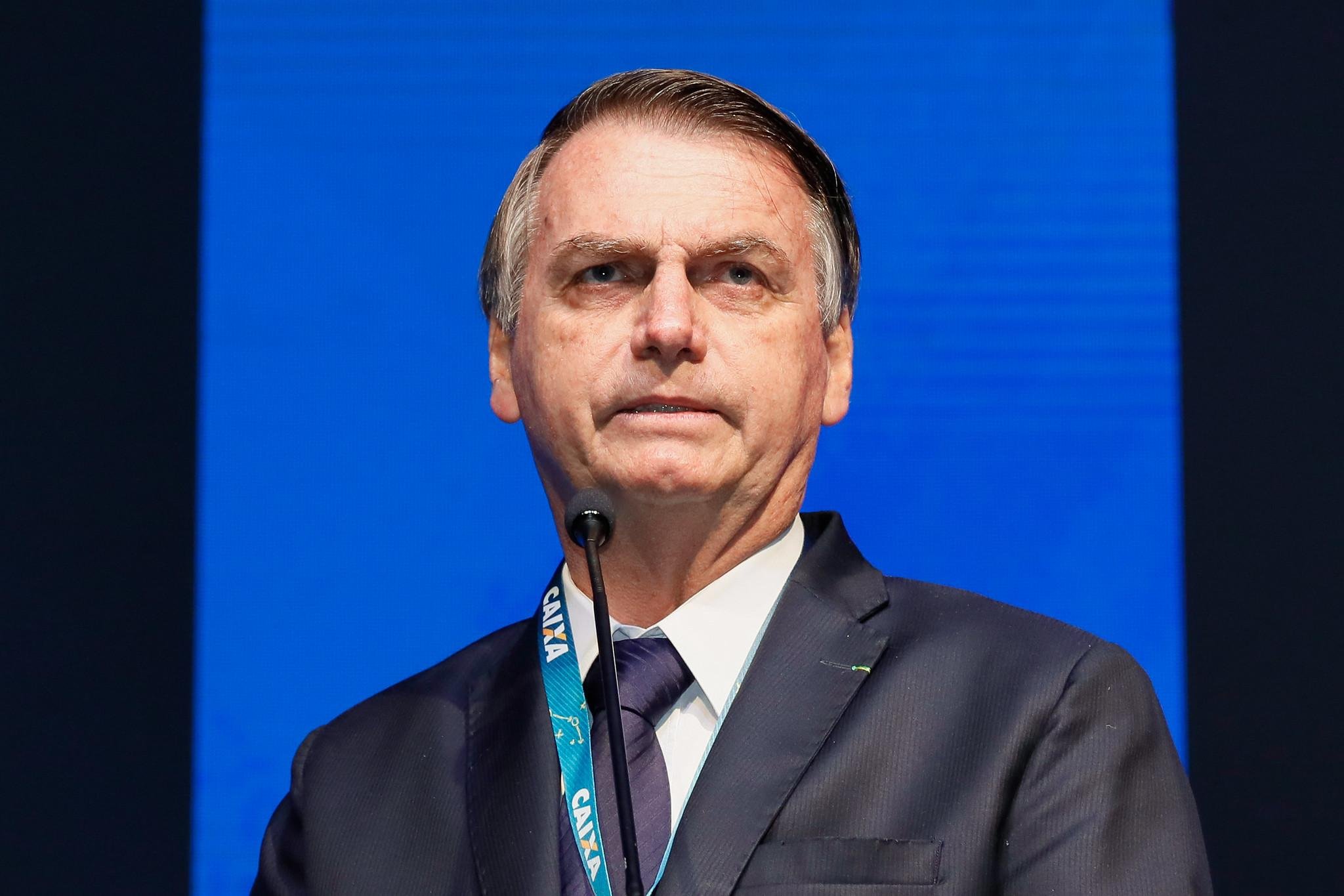 Bolsonaro falou brevemente a gestores da Caixa Econ&ocirc;mica Federal
