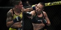 Jéssica Andrade (E) bateu rival norte-americana para ficar com cinturão do UFC