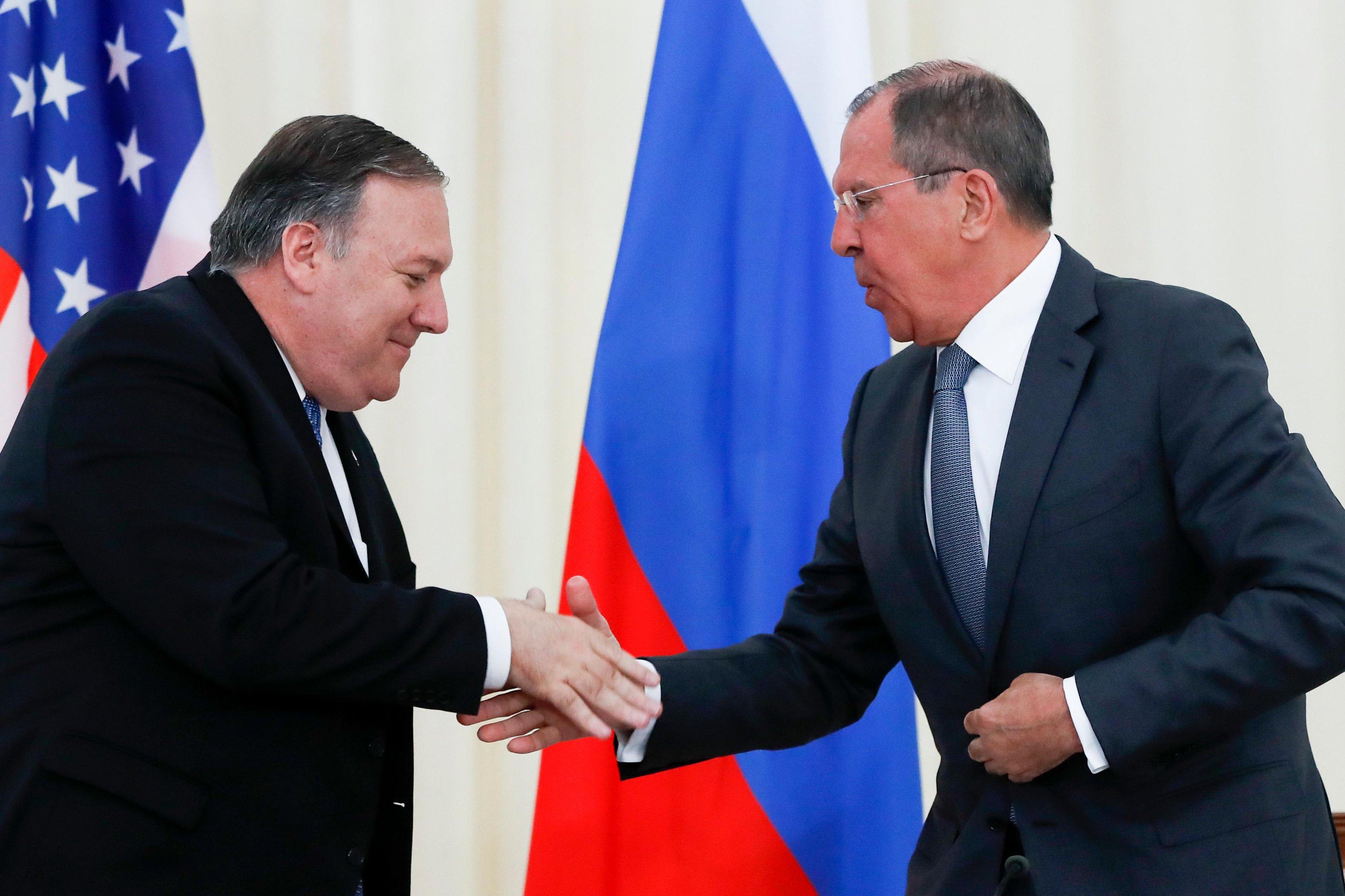 Pompeo participou de coletiva de imprensa conjunta com Lavrov depois de uma reuni&atilde;o em Sochi.