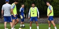 Chelsea treina visando duelo contra o Arsenal, marcado para o dia 29 de maio, no Azerbaijão