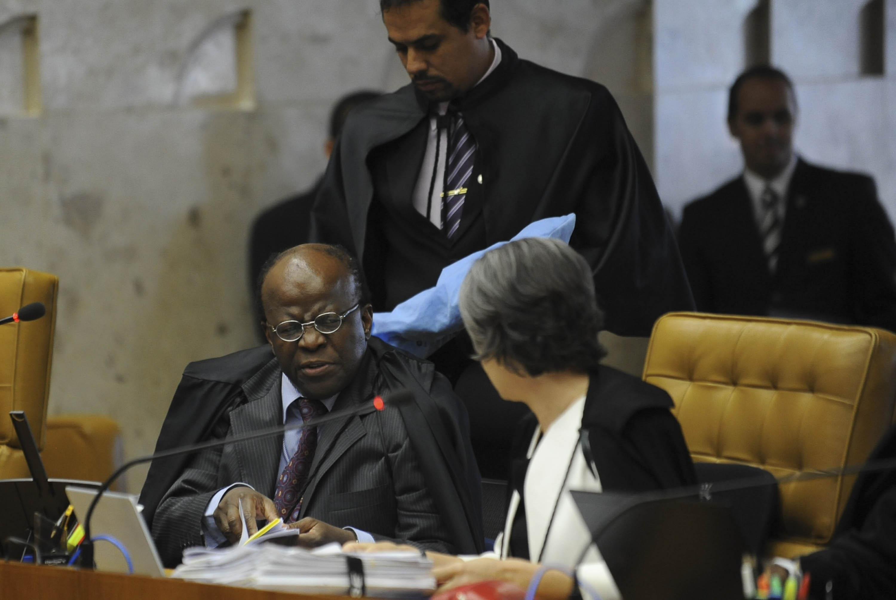 Joaquim Barbosa comandou julgamentos no STF, em 2011
