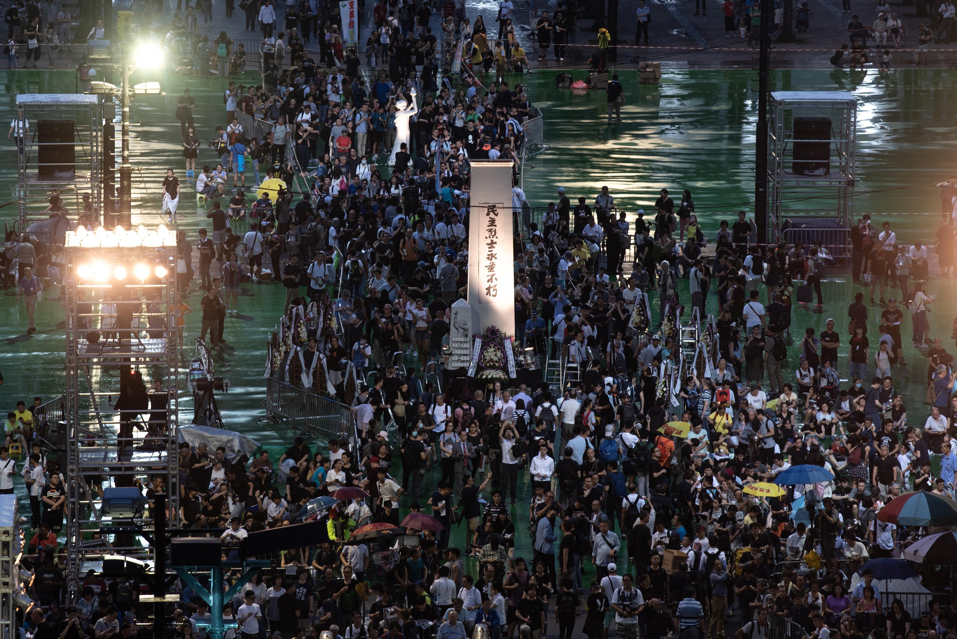 Hong Kong &eacute; a &uacute;nica regi&atilde;o administrada por Pequim com comemora&ccedil;&otilde;es p&uacute;blicas significativas