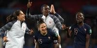 Jogadoras da Seleção Francesa comemoraram vitória de 4x0 contra time da Coreia do Sul