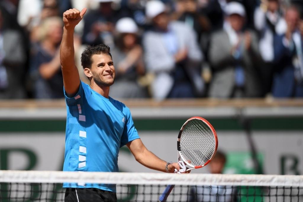 Com o resultado, Thiem ser&aacute;, pelo segundo ano consecutivo, em Paris, o advers&aacute;rio de domingo de Rafael Nadal