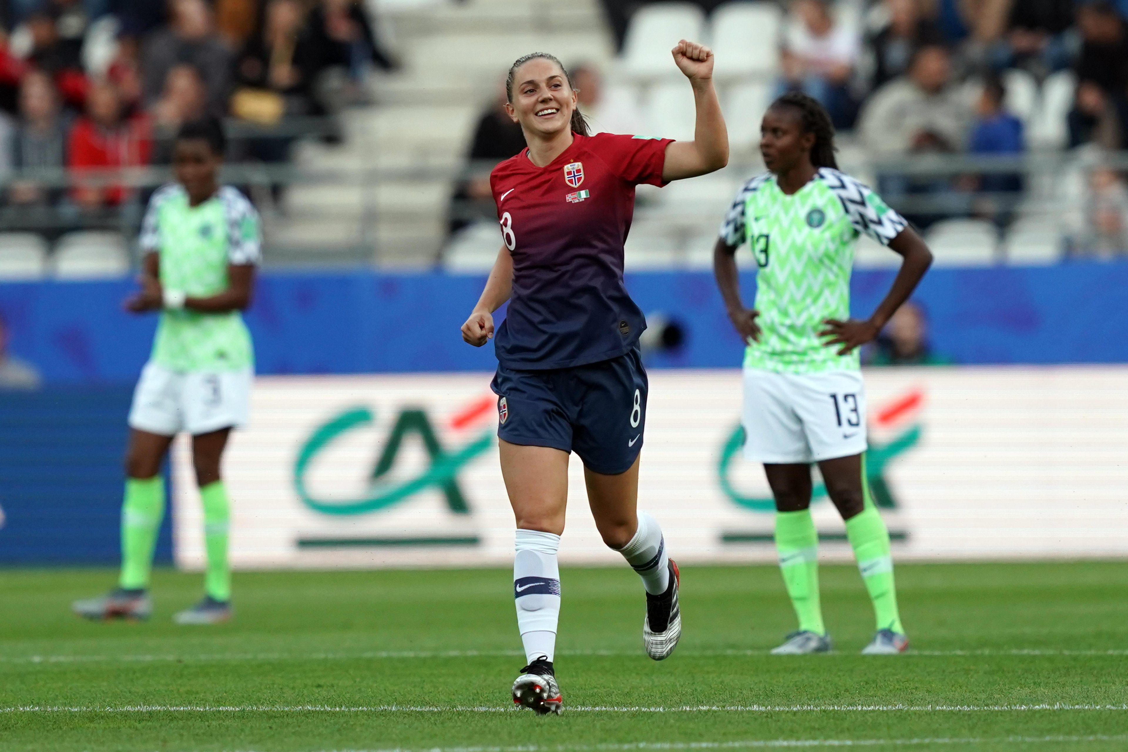 Noruega goleou a Nig&eacute;ria