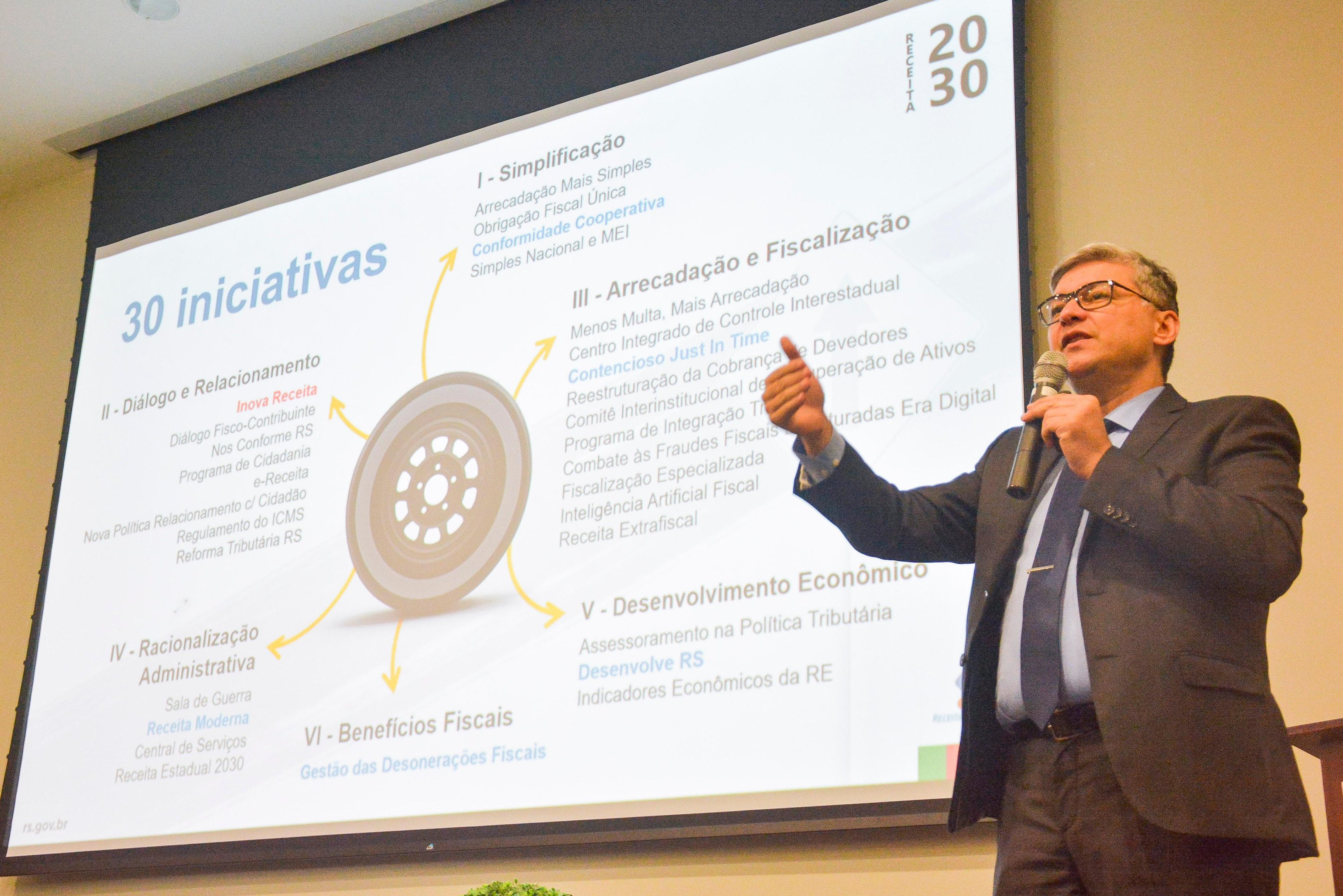 Sub-Secret&aacute;rio da Receita Estadual, Ricardo Neves Pereira, apresenta projeto