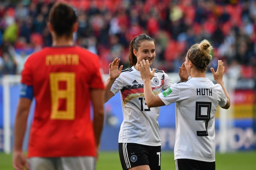 Alemanha se classificou &agrave;s oitavas de final da Copa do Mundo feminina com a vit&oacute;ria sobre a Espanha