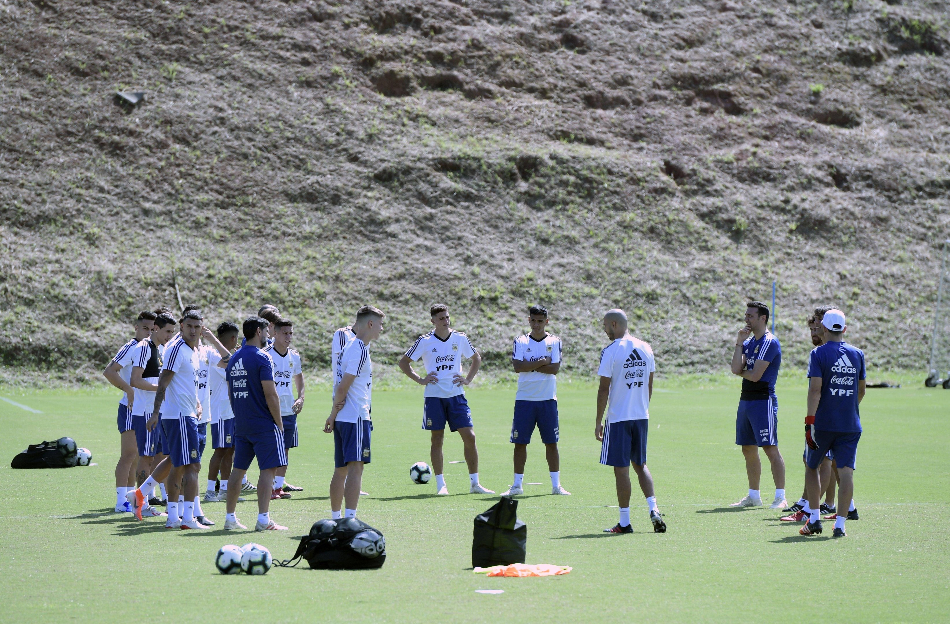 Argentina treinou em Salvador neste domingo