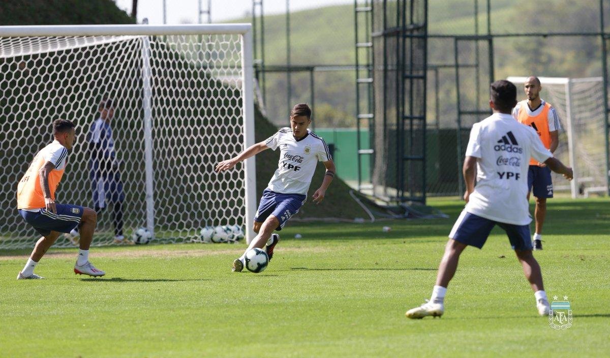 Pressionada, Argentina fez &uacute;ltimo treino no CT do Atl&eacute;tico-MG antes de viagem a Porto Alegre