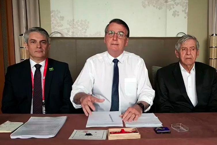 Presidente manifestou descontentamento em v&iacute;deo ao vivo