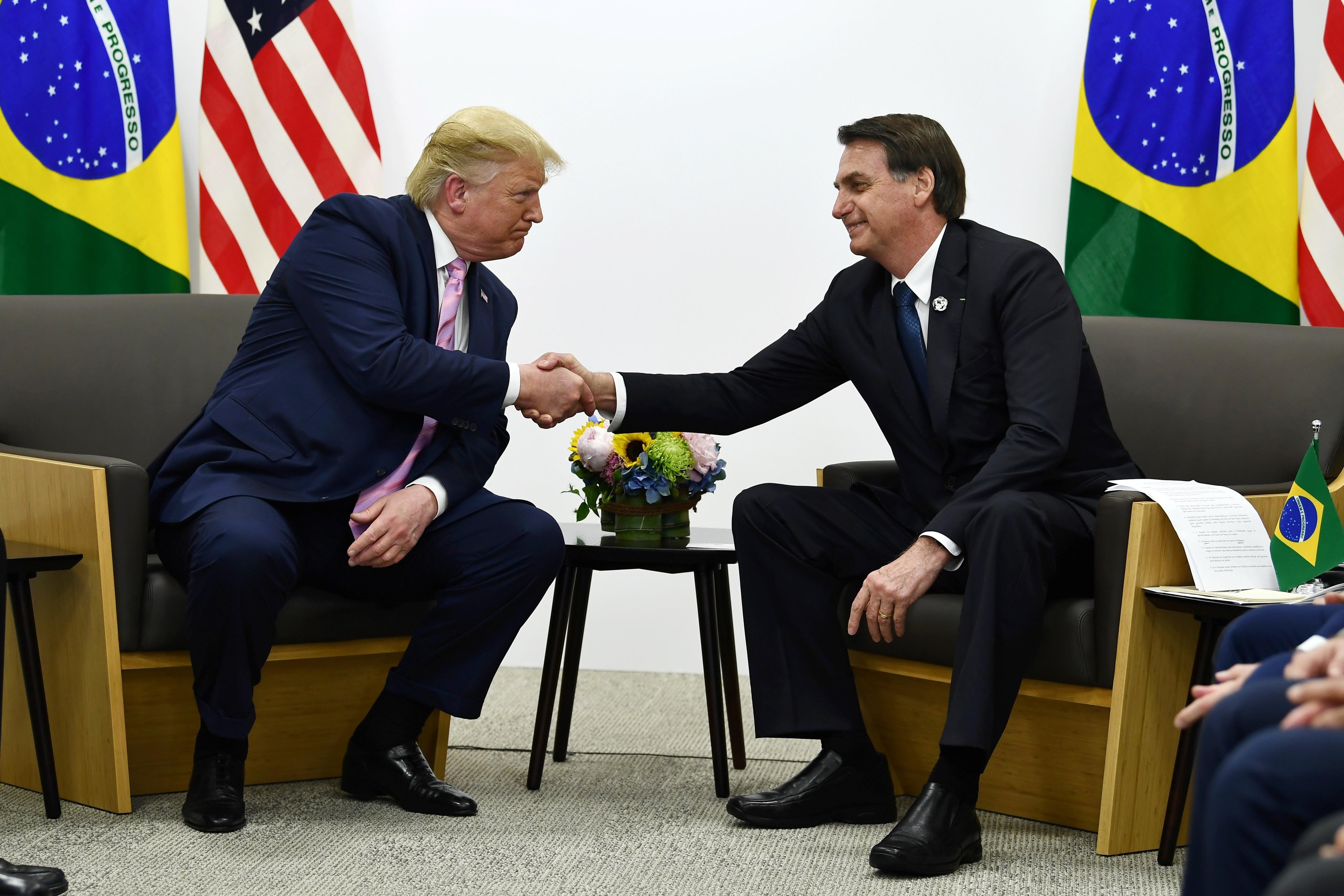 Bolsonaro aproveitou ocasi&atilde;o para demonstrar apoio a reelei&ccedil;&atilde;o de Trump