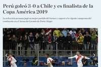El Comercio falou em "melhor partida do torneio" da Seleção Peruana