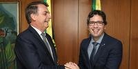 Presidente da República durante encontro com Fábio George Cruz da Nobrega, Presidente da Associação Nacional dos Procuradores da República