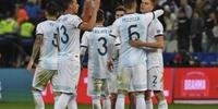Argentinos celebram resultado em cima do Chile