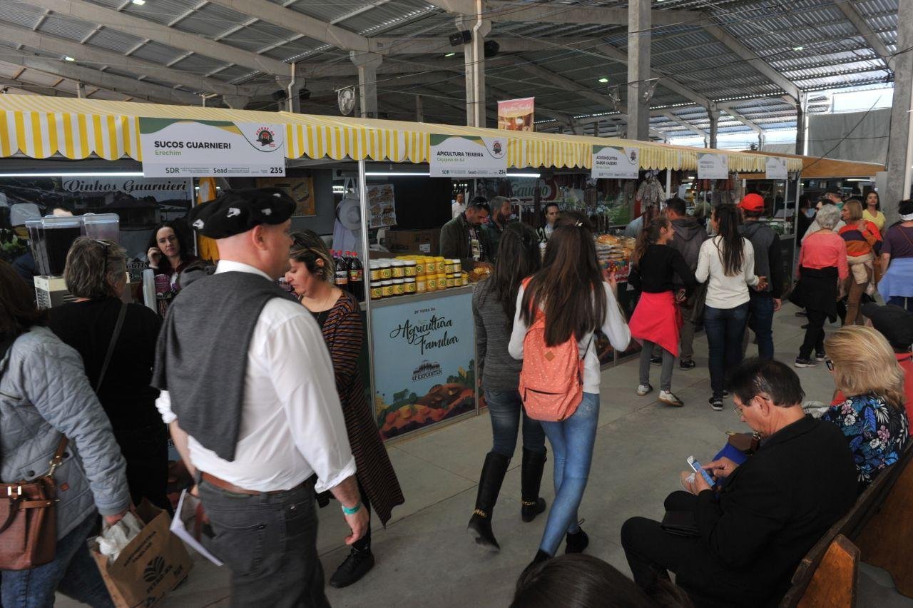 Feira de Agricultura Familiar &eacute; um dos locais mais movimentados da Expointer