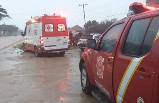 Bombeiros volunt&aacute;rios e socorristas foram mobilizados junto com policiais militares em dois homic&iacute;dios em Tapes