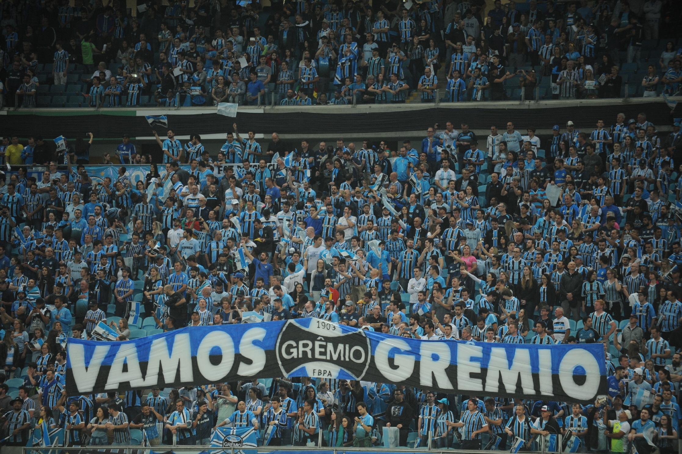 Gr&ecirc;mio espera mais de 50 mil torcedores contra o Flamengo na quarta-feira